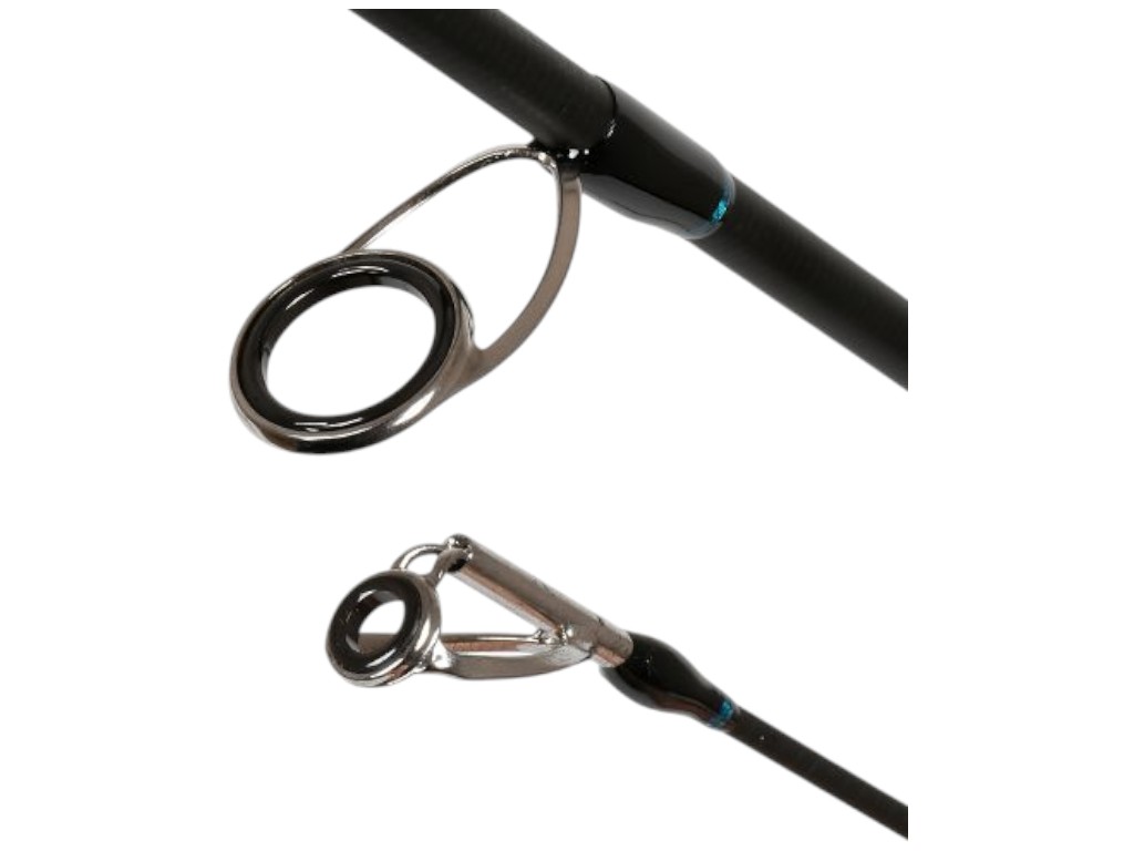 Спиннинг штекерный лайт Fortune, на хищника, микс карбон, 2,7м, тест 3–30г, цвет черно-синий