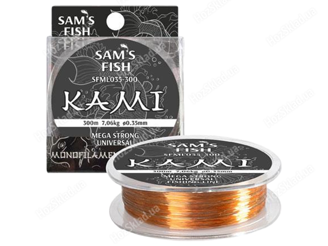 Волосінь нейлон Sams fish Kami 300мx0.35мм