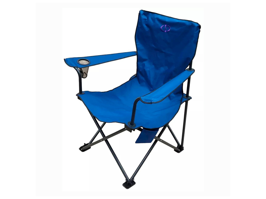 Кресло раскладное Карпати, синее, 60×80×100см, до 120кг