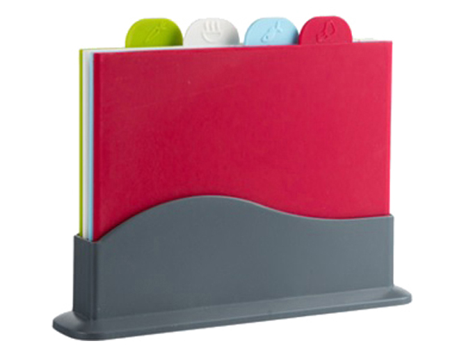 Доски разделочные на подставке, 27х20х0,5см (цена за набор 5предметов)