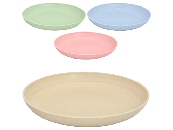 Тарелки из пшеничной шелухи Эко 20см (цена за набор 4шт)