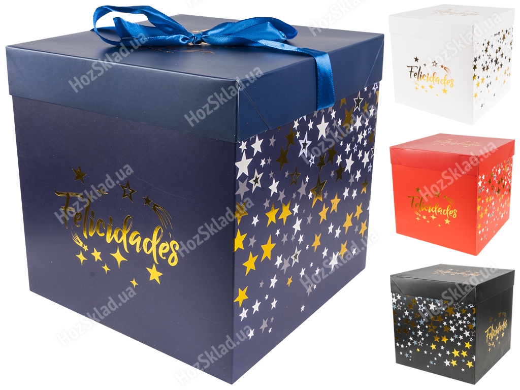 Коробка новорічна картонна Felicidades L 22см