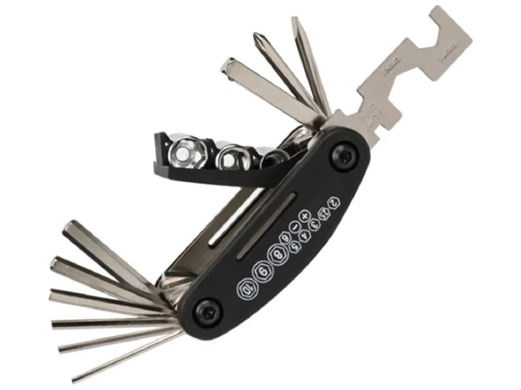 Мультитул для велосипеда 16в1, 9х4,5см