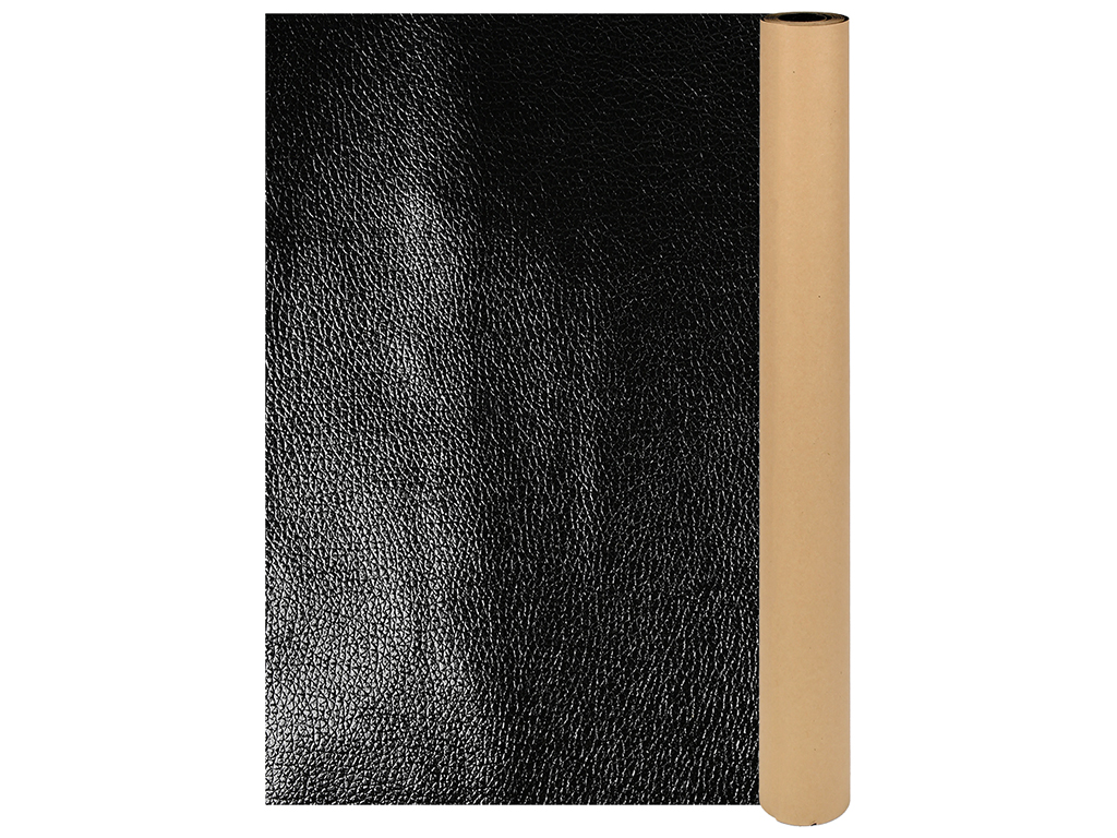 Кожзам самоклеючий, 50x137см, чорний