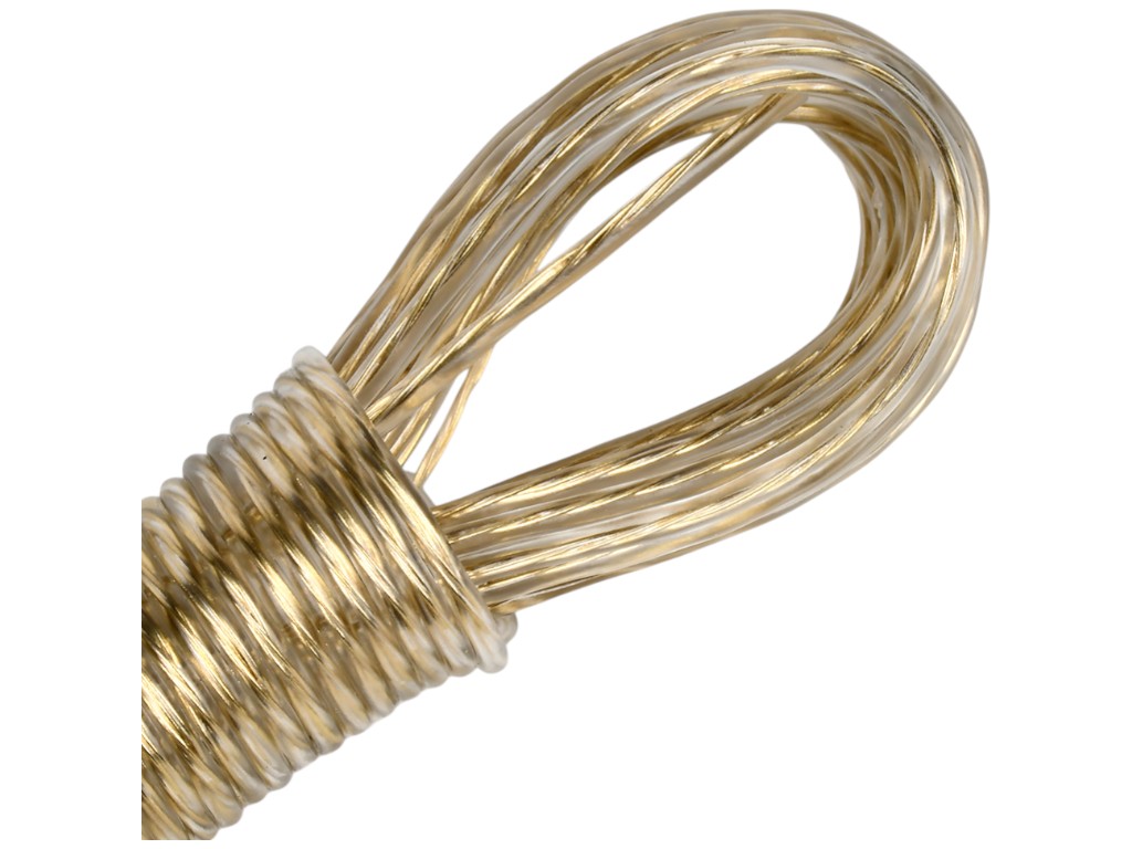 Веревка бельевая, металл, пластик, 10м, цвет прозрачный