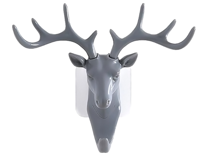 Гачок декоративний самоклеючий Deer для ключів/речей 18,5х17см