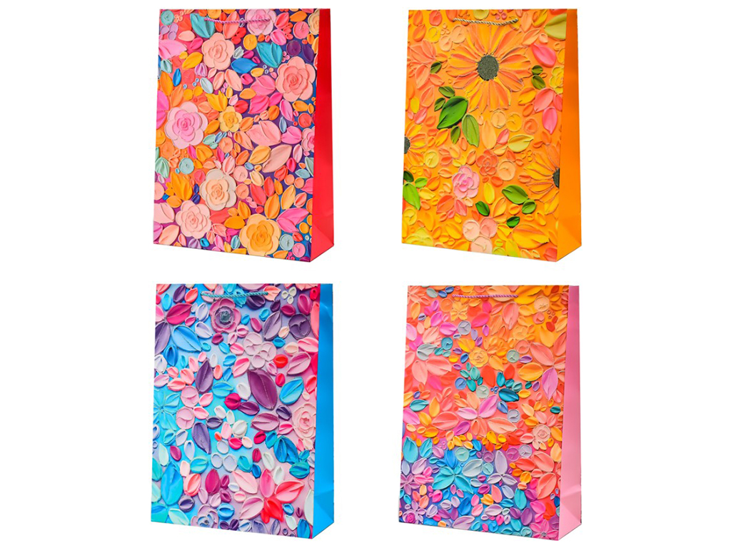 Пакет подарочный бумажный L Paint, 30x41,5x12см