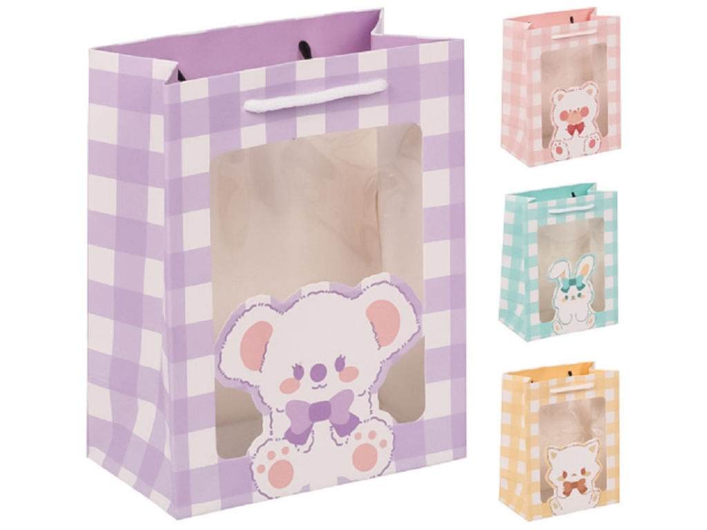 Пакет подарунковий паперовий SS Animal babies, 18x14x8см
