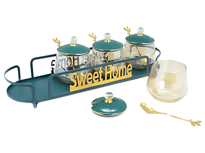 Банки на підставці Sweet Home 300мл (ціна за набір 5 предметів)