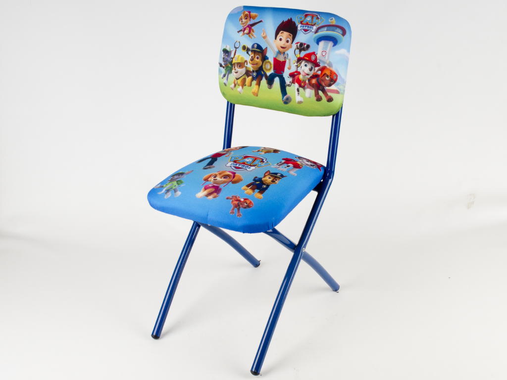 Стілець дитячий розкладний зі спинкою. Колір синій "PAW Patrol".