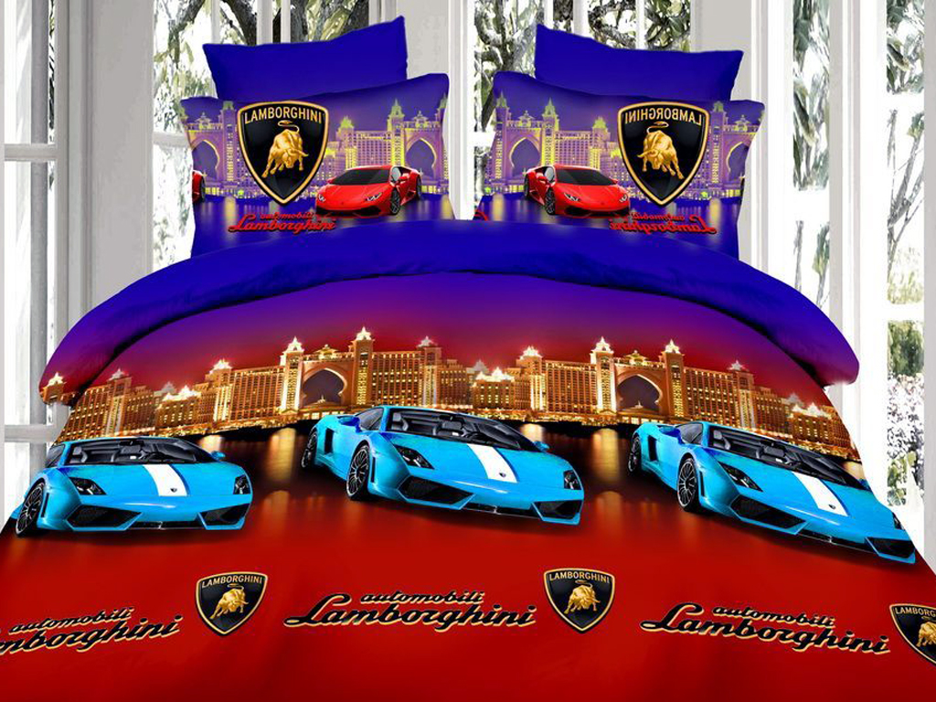 Наволочка 100% бавовна "Машина" 70x70см 2шт в комплекті