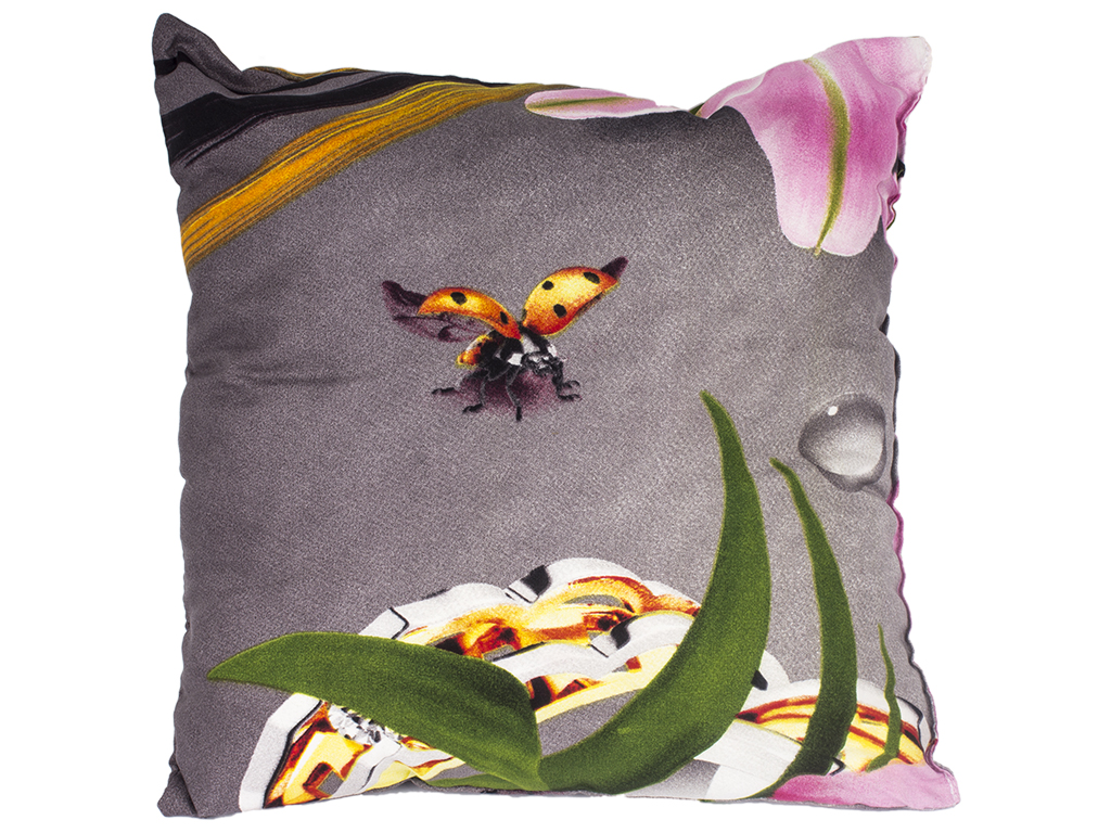 Подушка "Божа корівка" 100% бавовна, холлофайбер 40x40см