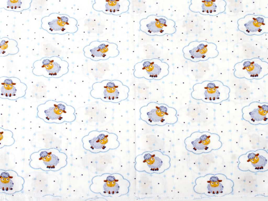 Пелюшка ситець 97x100см "Овечка" 2 шт. у комплекті