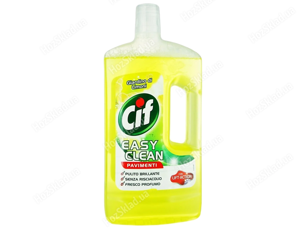Засіб для чищення підлоги і стін Cif Easy Clean Лимонна свіжість 1л