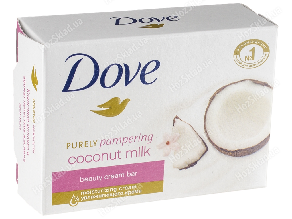 Крем-мыло Dove Кокосовое молочко и лепестки жасмина для питания и увлажнения кожи лица и рук 135г