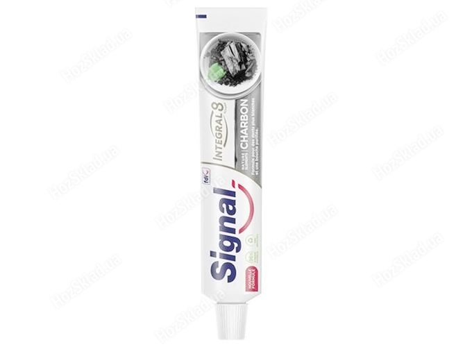 Зубна паста Signal integral 8 Відбілювання та детокс з вугіллям 75мл
