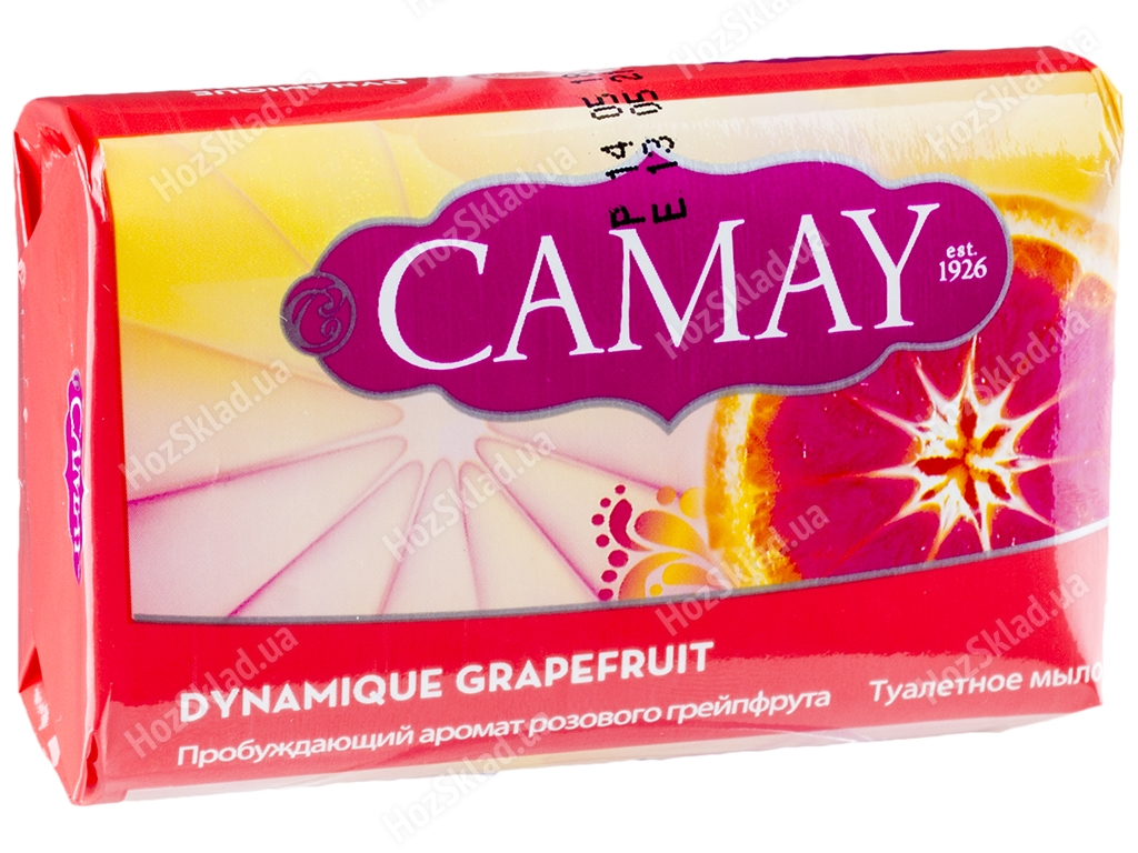 Мыло туалетное твердое Camay Динамик с ароматом грейпфрута 85г