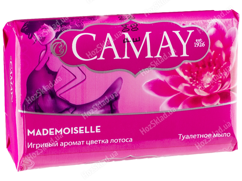 Мыло туалетное твердое Camay Мадемуазель с ароматом лотоса 85г