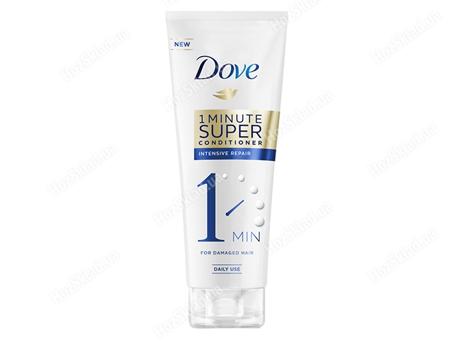 Кондиціонер для волосся Dove 1 Minute Super Conditioner Однохвилинний Інтенсивне відновлення 170мл