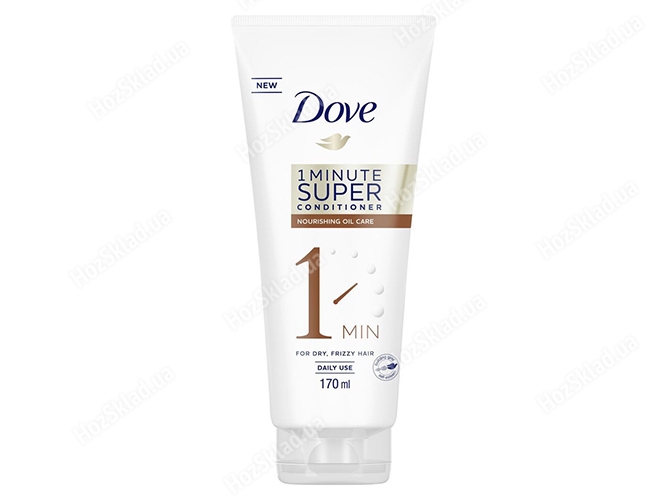 Кондиціонер для волосся Dove 1 Minute Super Conditioner Однохвилинний Поживний догляд 170мл