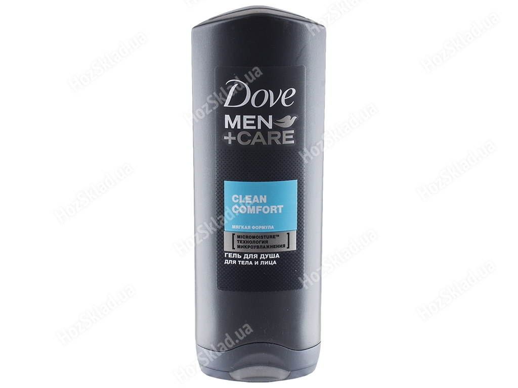 Гель для душа Dove men+care Чистота и комфорт мужской, для тела и лица 250мл