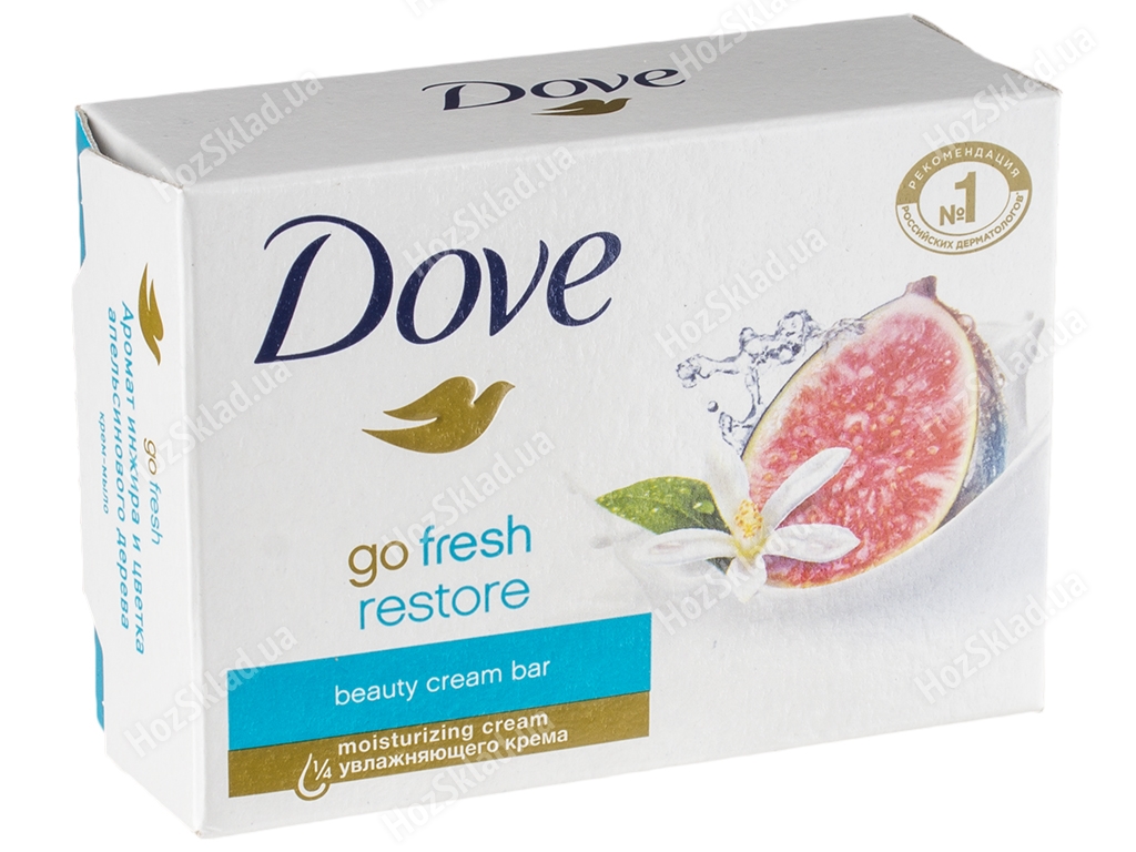 Крем-мыло Dove Инжир и лепестки апельсина для питания и увлажнения кожи лица и рук 135г
