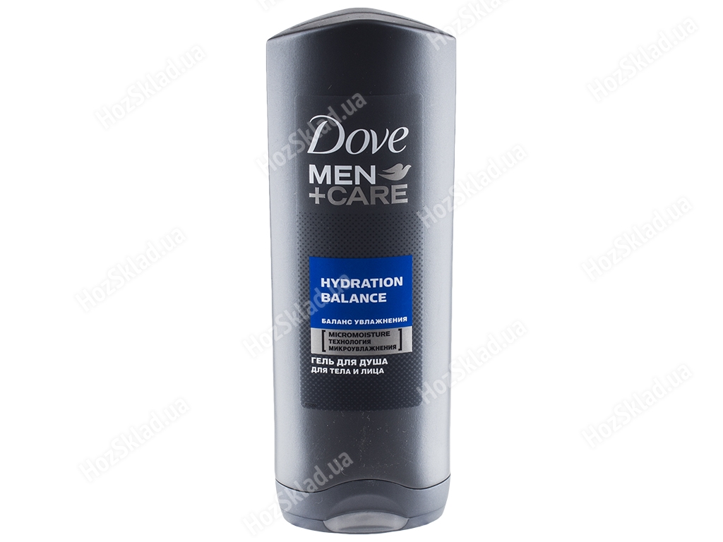 Гель для душу Dove men+care Баланс зволоження чоловічий, для тіла і обличчя 250мл
