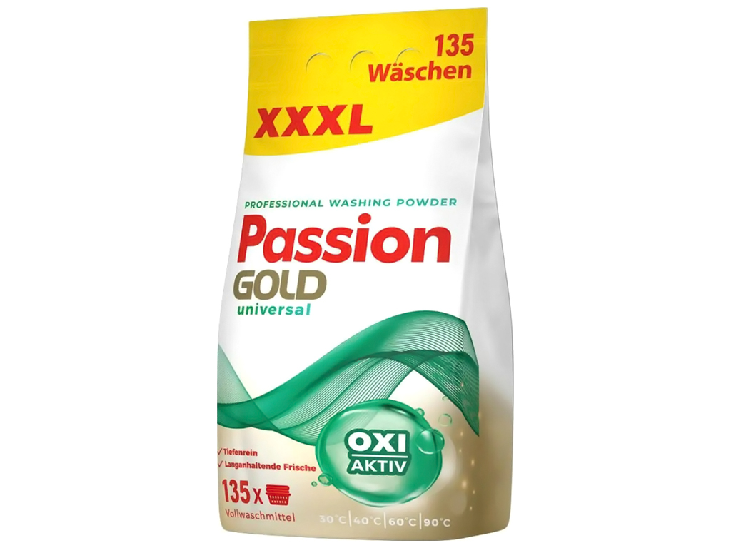 Пральний порошок Passion Gold Universal, 8,1кг