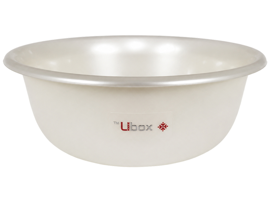 Миска пластиковая Ubox, цвет жемчужный, 2л Миска пластиковая Ubox, цвет жемчужный, 2л