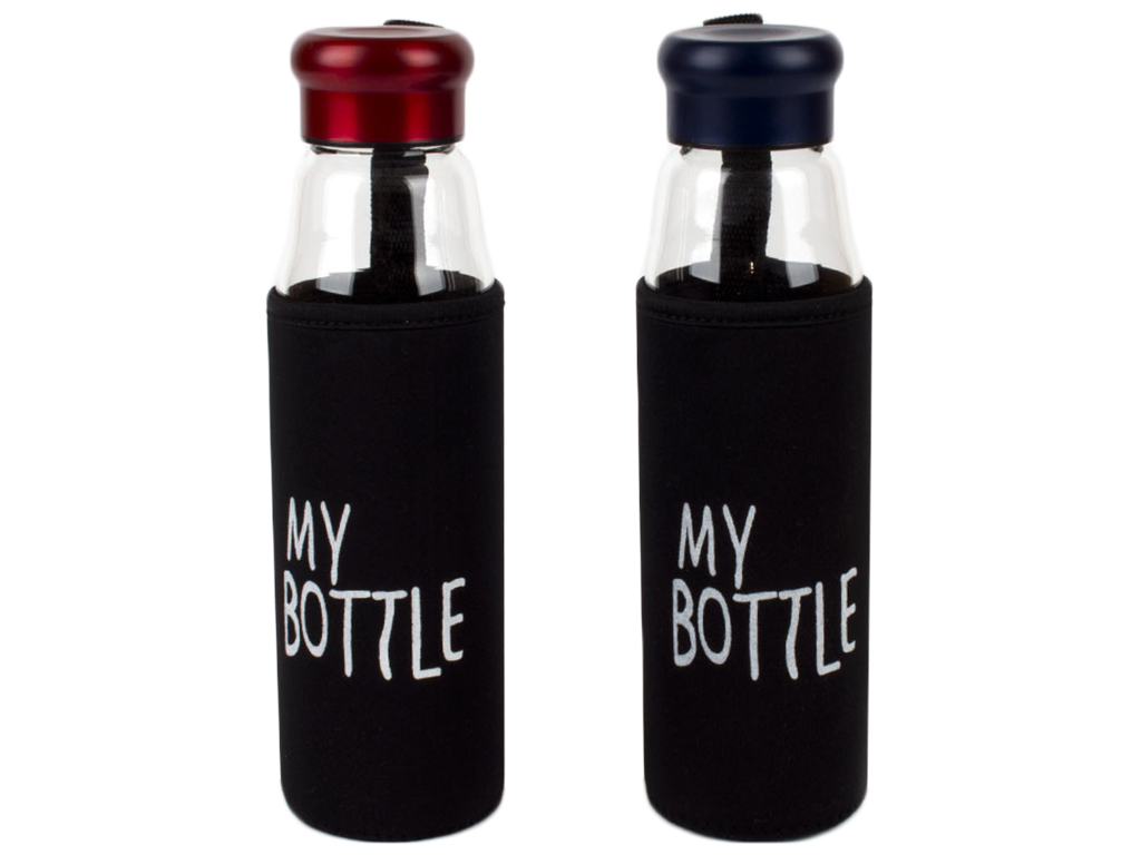 Пляшка "My Bottle" (скло+нерж. сталь, 2 кольори) 500мл