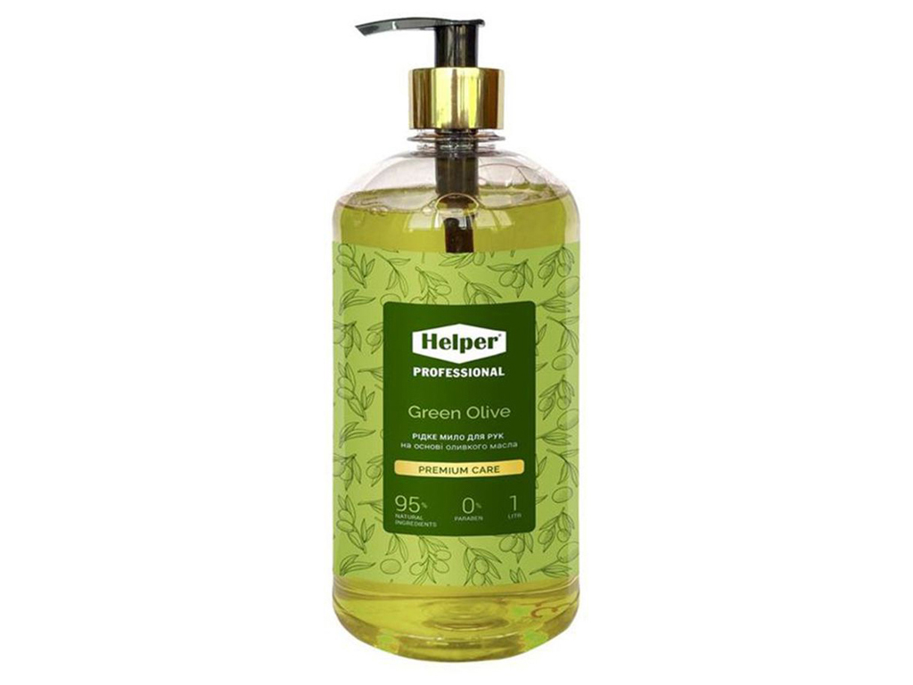 Жидкое мыло Helper Professional Green Olive, 1л