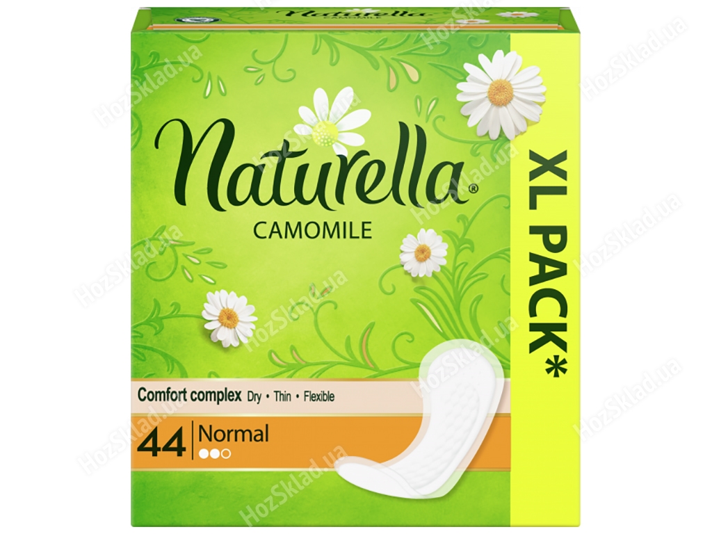 Прокладки гигиенические ежедневные Naturella Camomile Normal Trio (с ароматом ромашки) 44шт