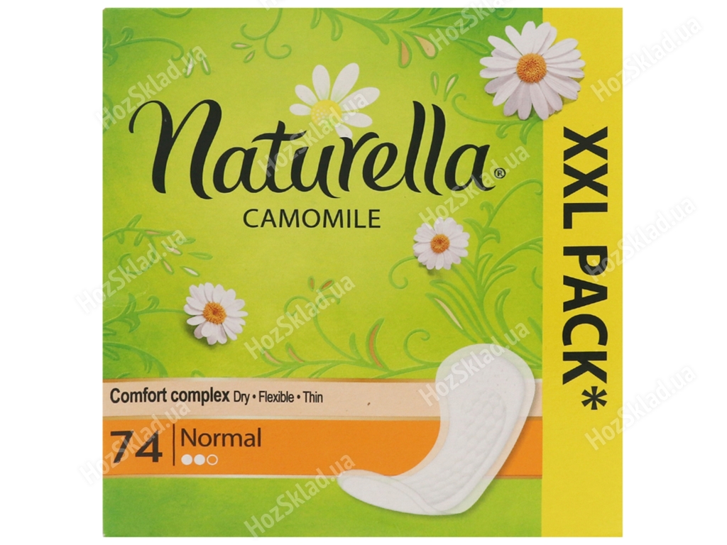 Прокладки гигиенические ежедневные Naturella Camomile Normal Quatro (с ароматом ромашки) 74шт