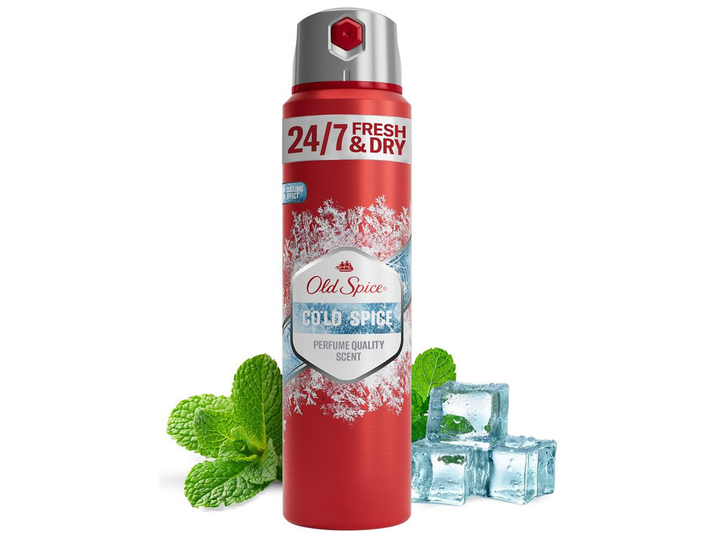 Дезодорант-антиперспірант аерозольний Old Spice Cold Spice, аромат м'ята, 150мл
