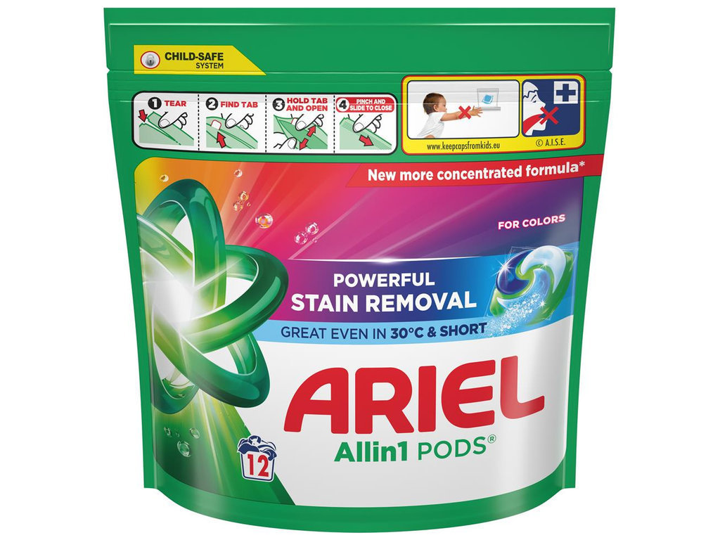 Капсулы для стирки Ariel All in 1 PODS Color, 12шт
