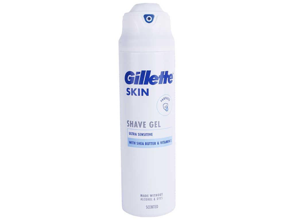Гель для бритья Gillette Skin Ultra Sensitive для чувствительной кожи, 200мл