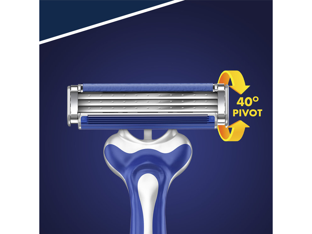 Станок для бритья Gillette Blue 3 Comfort, одноразовый, 3 лезвия, пластик, хром, 8шт