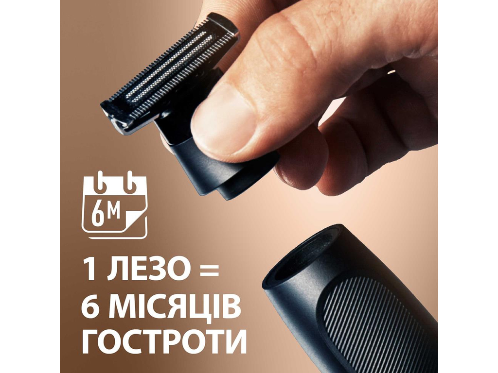 Триммер для бороды Gillette King C. Style Master, 1Вт, аккумулятор, нержавеющая сталь, 22х12,6х5,6см