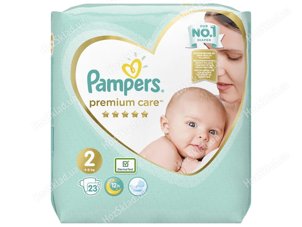 Подгузники-трусики одноразовые для новорожденных Pampers PremiumCare Pants Размер 2 Mini 4-8кг 23шт