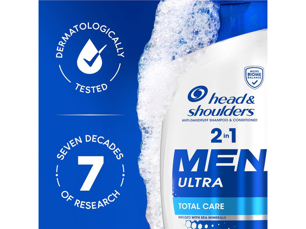 Шампунь та бальзам проти лупи Head&Shoulders Комплексний догляд, 2в1, 330мл