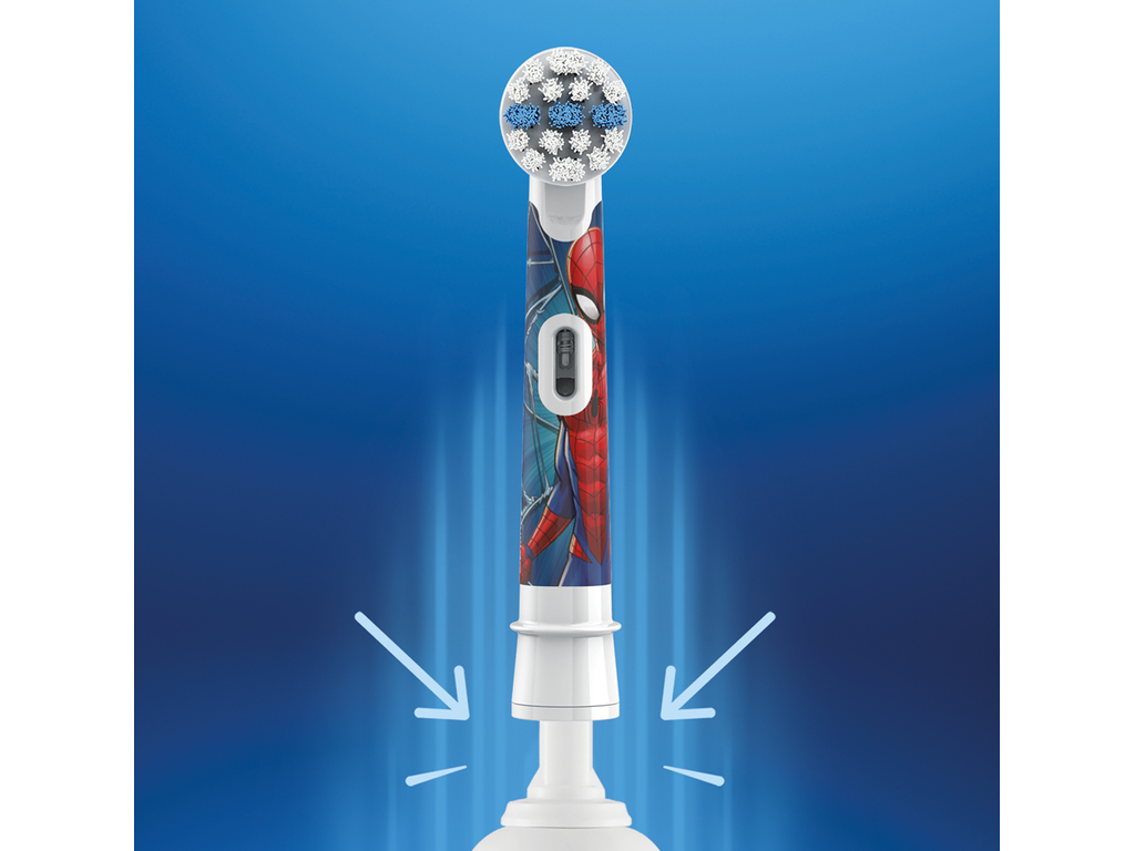 Насадки для электрической зубной щетки Oral-B Kids Spider-Man, детские, пластик, нейлон, 2шт