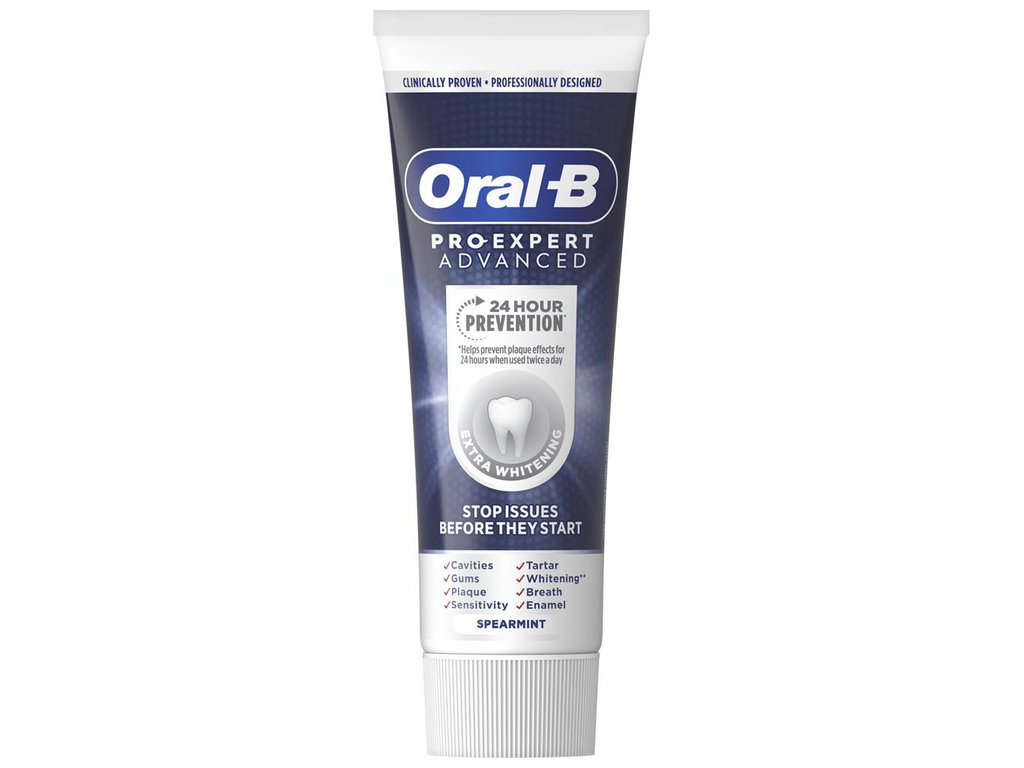 Паста зубна Oral-B Pro-Expert Додаткове відбілювання, комплексний захист, з фтором, 75мл