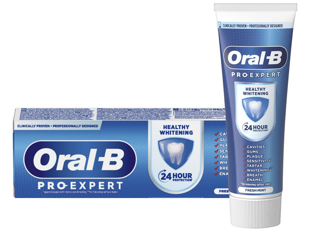 Паста зубная Oral-B Pro-Expert Здоровое отбеливание, отбеливание, защита от кариеса, с фтором, 75мл