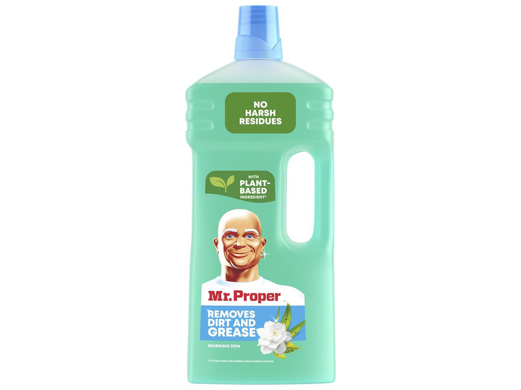 Средство для уборки пола и стен Mr Proper Утренняя роса, 1,5л