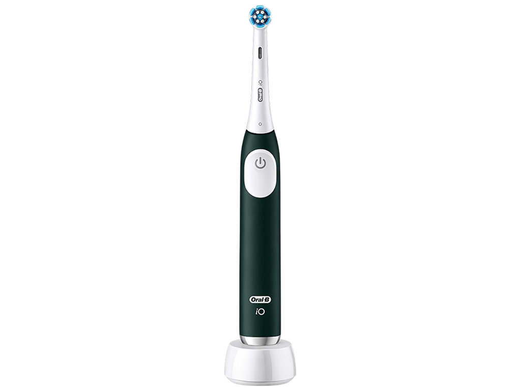 Електрична зубна щітка Oral-B iO 2, акумуляторна, 3 режими, колір зелений