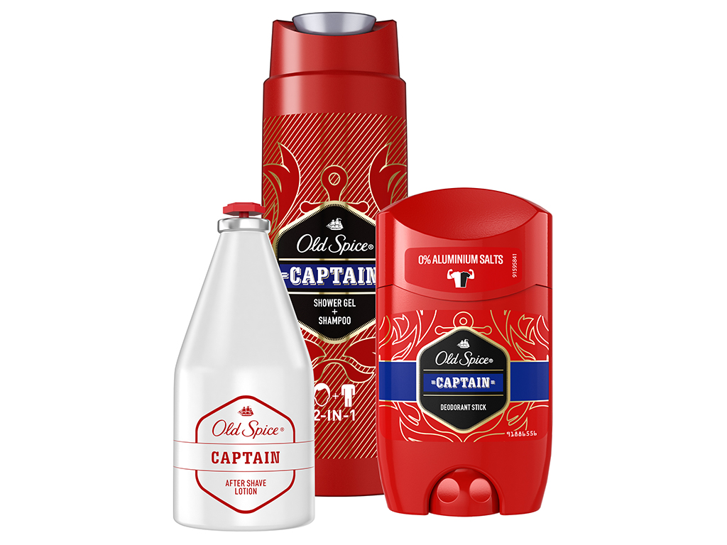 Набір подарунковий чол. Old Spice (Гель д.душа та шамп. 2в1 250мл+Лосьйон п.б.100мл+Тверд. дез.50мл)