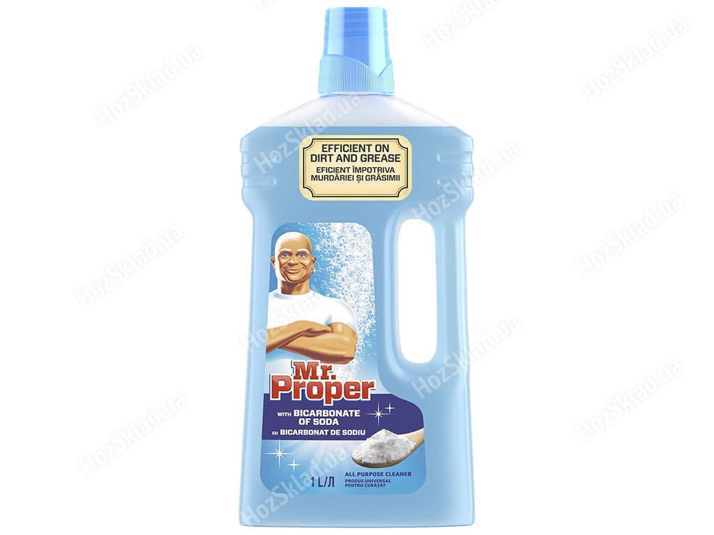 Жидкое моющее средство для уборки пола и стен Mr Proper Деликатная уборка с содой 1л
