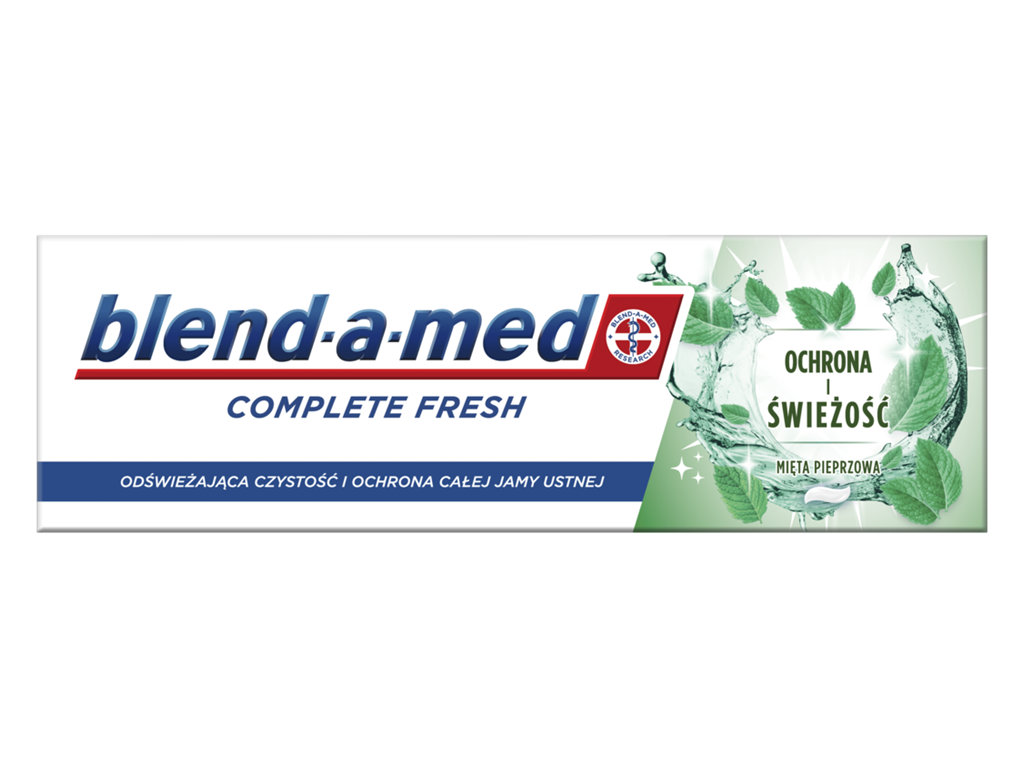 Паста зубна Blend-a-med Complete Захист та свіжість, з м'ятою та фтором, очищення від нальоту, 75мл