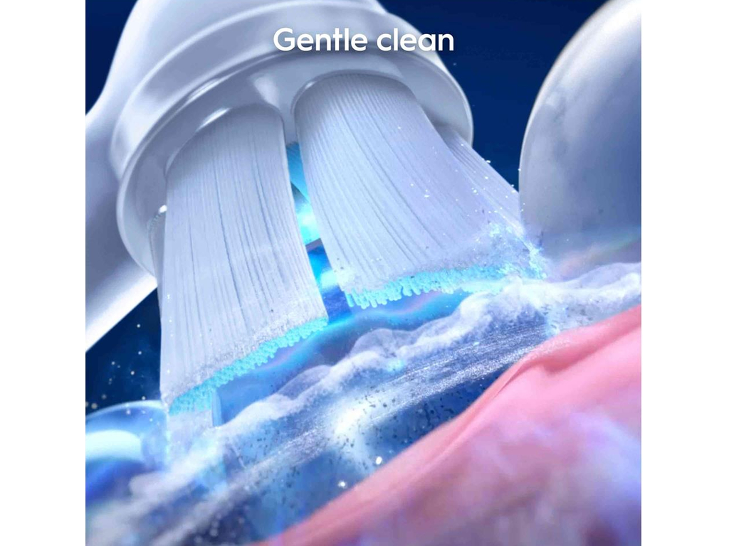 Зубная щетка электрическая Oral-B iO 4 My Way Blue + футляр, пластик, нейлон, цвет белый с синим