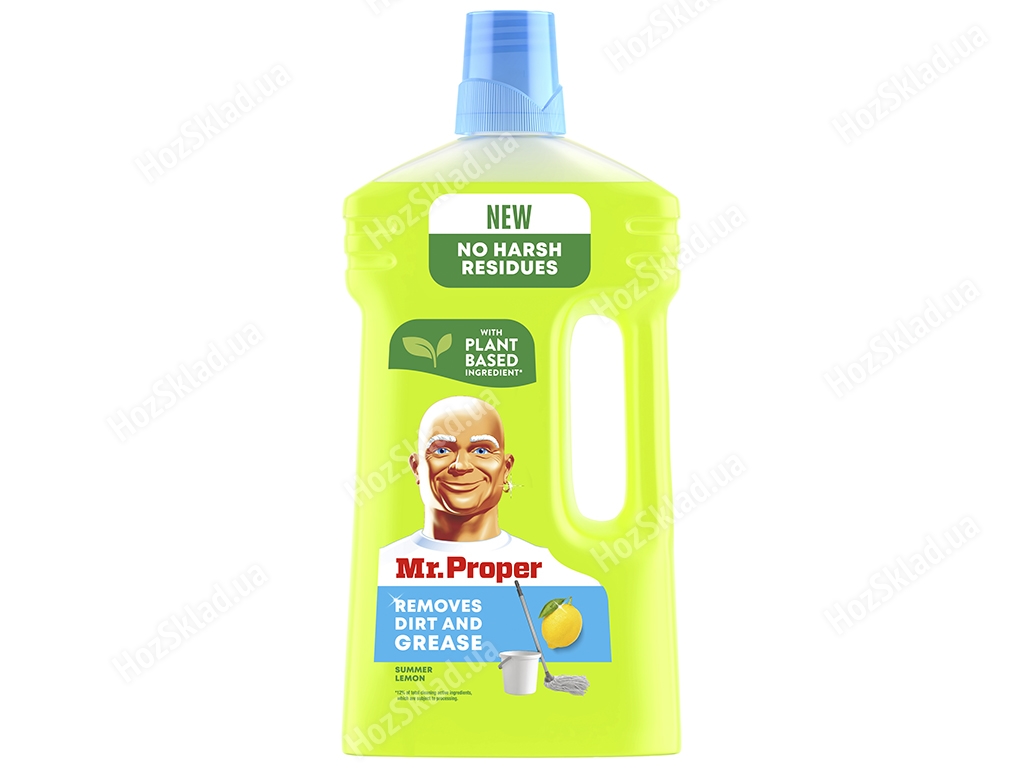 Средство для мытья полов Mr. Proper Лимон, для уборки полов и стен, 1л